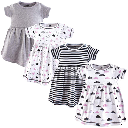 Hudson Baby Baby Girls' Cotton Dresses, Stars and 