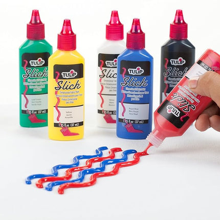 I Love To Create Tulip Dimensional Fabric Paints 1.25oz 6/Pkg-Slick