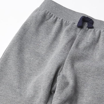 The Children's Place et pantalon de jogging en molleton rayé pour petit garçon, lot de 2, rouge/gris chiné simple, 18-24 mois