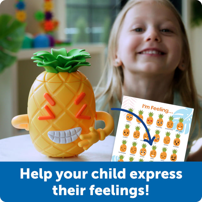 Learning Resources Big Feelings Pineapple, Ages 3+, Emotional Learning Toy, Social Emotional Playset, Build Feelings Faces with 26 Pieces