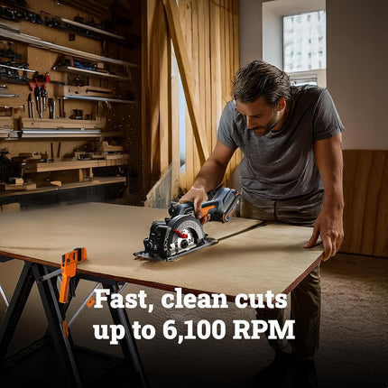 Worx WX531L.9 20V Power Share WORXSAW 4.5" Cordless Compact Circular Saw (Tool Only)