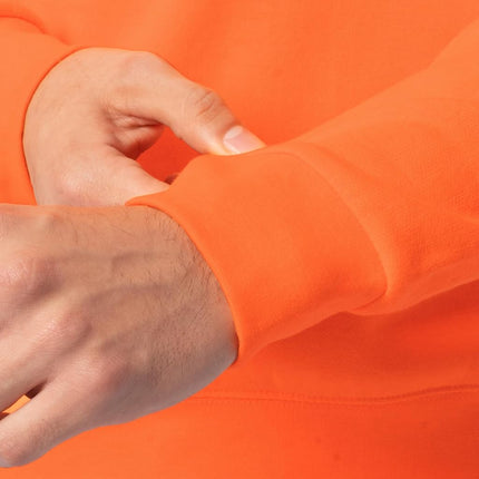 Sudadera de cuello redondo de vellón Eversoft para hombre de Fruit of the Loom, control de humedad y transpirable, tallas S-4x, naranja de seguridad, 4XL