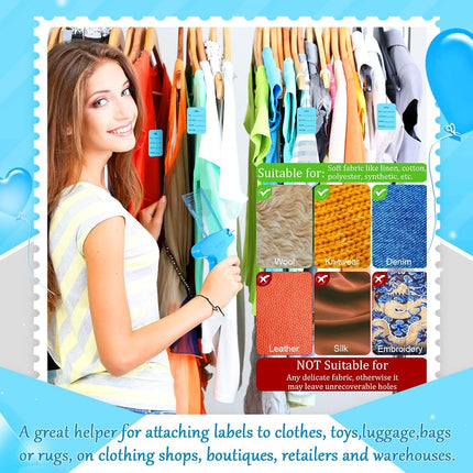 Chumia 3576 Pcs Chumia Stitch Gun for Clothes, Tagging Gun, Sky Blue