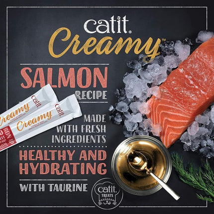 Cat Treats Creamy Lickable Cat-it Treats, 72 Tubes, Variety Pack, Chicken, Salmon, Tuna Flavours, 72 Tubes X 15g