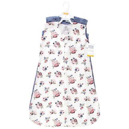 Hudson Baby Saco de Dormir Térmico sin Mangas para Bebé Unisex 2pk, Rosa Polvoriento Floral, 0-6 Meses, Rosa Polvoriento Floral, 0-6 Meses