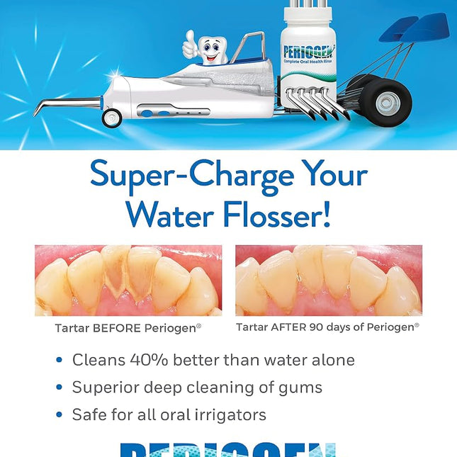 Periogen -The Only Product in The World Clinically Proven to Progressively Reduce Dental Tartar Buildup That is The Cause of Red, Sore, or Bleeding Gums.