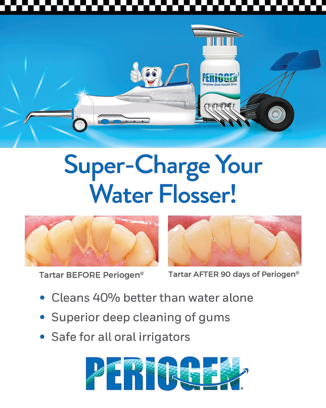 Periogen -The Only Product in The World Clinically Proven to Progressively Reduce Dental Tartar Buildup That is The Cause of Red, Sore, or Bleeding Gums.