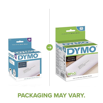 DYMO LW Thermal Printer Labels - 1-1/8 x 3-1/2 Inch Mailing Address Labels for LabelWriter Printers – 700 Count
