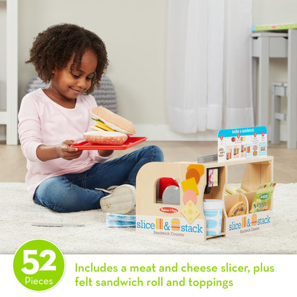 Melissa & Doug Mostrador de Sándwiches Slice And StackMD31650