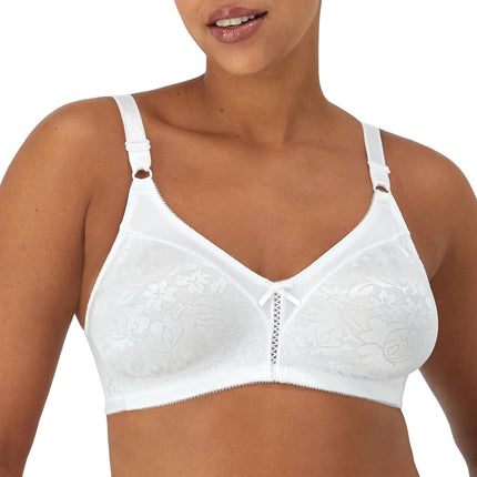 Bali Women's Double Support Spa Closure Wire-Free Bra, White, 38D
