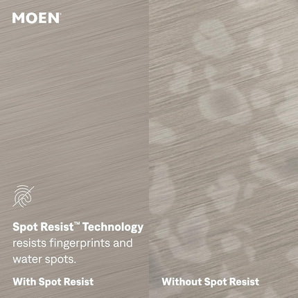 Moen 87801SRS Conneaut Grifo de cocina monomando extraíble con Reflex y Power Clean, acero inoxidable resistente a las manchas