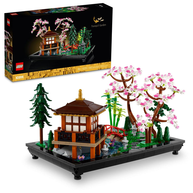 LEGO Icons Tranquil Garden Creative Building Set, 