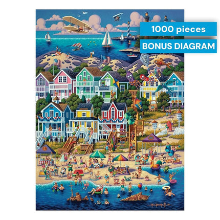 Buffalo Games - Dowdle - Outer Banks - 1000 Piece Jigsaw Puzzle for Adults Challenging Puzzle Perfect for Game Nights - Finished Size 26.75 x 19.75