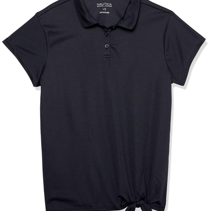 Nautica Girls' School Uniform Short Sleeve Perform