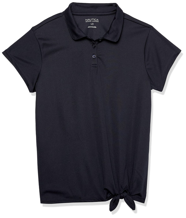 Nautica Girls' School Uniform Short Sleeve Perform