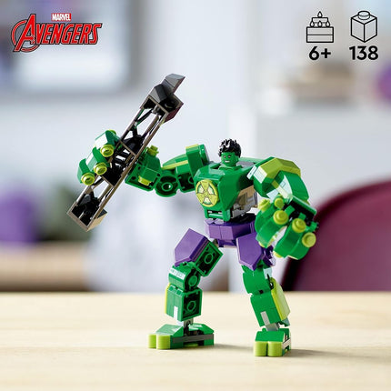 LEGO 76241 Marvel Hulk Mech Armour, Avengers Action Figure Set, Collectable Super Hero Buildable Toys for Boys and Girls Aged 6 Plus, Gift Idea