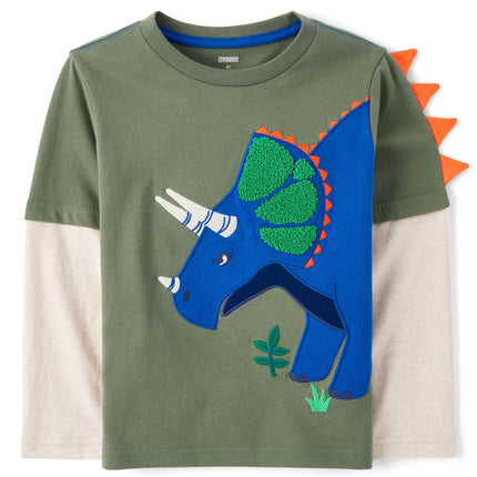 Gymboree Boys and Toddler Embroidered Graphic Long