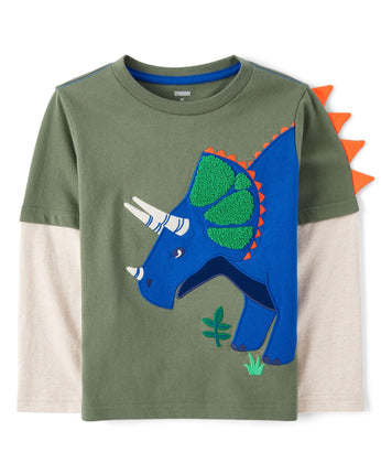 Gymboree Boys and Toddler Embroidered Graphic Long
