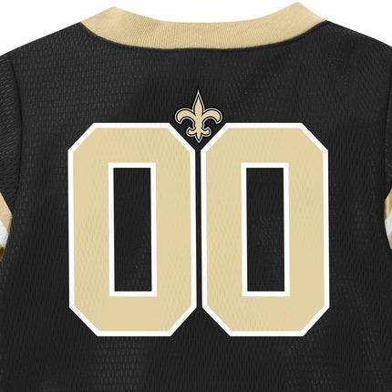 Mameluco Gerber NFL New Orleans Saints Team Jersey, negro/dorado New Orleans Saints, 0-3 meses