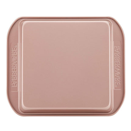 Molde para horno antiadherente Farberware/Molde antiadherente para pasteles, cuadrado - 22,86 cm, rojo