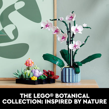 LEGO Suculentas 10309 Set de construcción de decoración de plantas para adultos; construye una pieza de exhibición de suculentas para el hogar o la oficina (771 piezas)