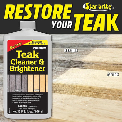 STAR BRITE One Step Teak Cleaner & Brightener - 32 OZ (094932), White