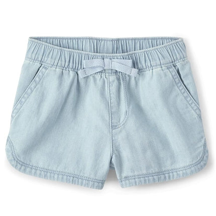 The Children's Place Baby-Girls and Toddler Pull On Chambray Shorts, Tessa Wash, 3T