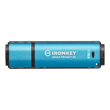 Kingston IronKey Vault Privacy 50 FIPS 197 Certified & XTS-AES 256-bit Encrypted USB Drive for Data Protection - IKVP50/512GB