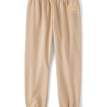 The Children's Place Pantalones Deportivos Térmicos de Invierno para Niñas, Latte, Extrachico