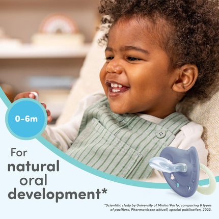 NUK Comfy Orthodontic Pacifiers, Timeless Collection, 0-6 Months, 5 Count
