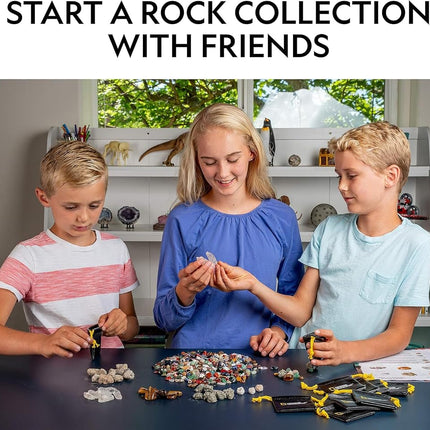 National Geographic Kids Rock Collection – 1.25 Lb Assorted Rocks, Minerals & Gemstones Plus 50 Cool Rocks and Minerals to Share, STEM Earth Science Kit for The Classroom, Easter Basket Stuffers