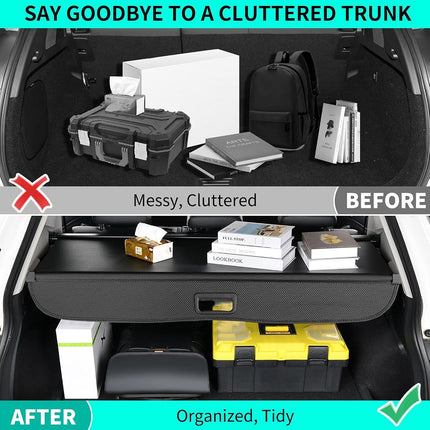 Cargo Cover for Crosstrek Impreza 2017 2016 2015 2014 2013 2012, Rear Trunk Luggage Security Cover, Carbon Fiber Anti-Peeping Shielding Shade fit for Crosstrek/Impreza 2012-2017 Car Accessories