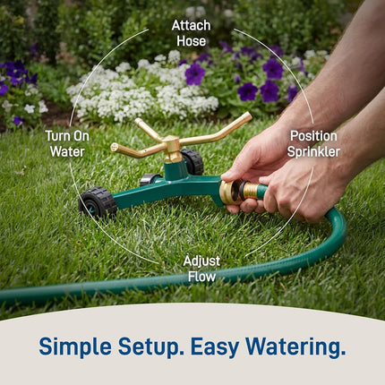 Orbit 58257N Metal 3-Arm Sprinkler