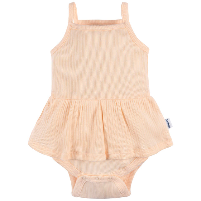 Body de Gerber sin mangas con faldita para bebé, color Winsome Orchid, de 3 a 6 meses