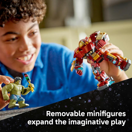 LEGO® ǀ Marvel Epic Battle: Hulkbuster vs.The Hulk 76343 Super Hero Building Toy for Boys and Girls Aged 9+ - Play-and-Display Set with 2 Minifigures and Hulkbuster Armour- Kids’ Birthday Treat Idea