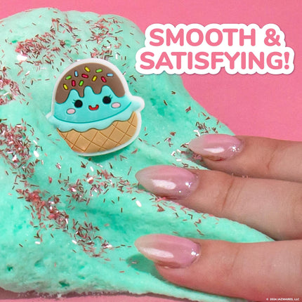 Squishmallow Original Maya La Nube de Slime Premium con Aroma a Chocolate, Recuerdos de Fiesta para Niños de 8 a 12 Años, Juguetes para Niñas de 8 a 10 Años, Kit de Slime para Niñas de 8 a 12 Años, Slime para Niños
