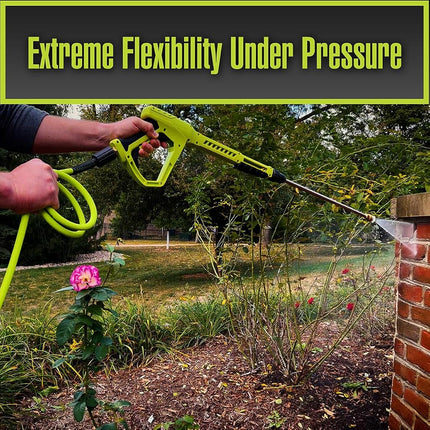 Flexzilla HFZPW36425M-E 3600 PSI, 25' Pressure Washer Hose, 1/4 in. x 25 ft, ZillaGreen