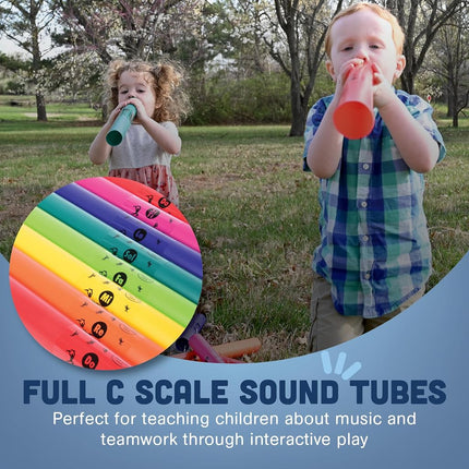 Constructive Playthings Boomwhackers Tubes, Music Making for Kids, Classroom Toys, Ages 3 Years and Up