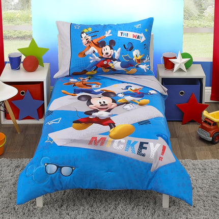 Disney Mickey Mouse and Pals 4 Piece Toddler Beddi