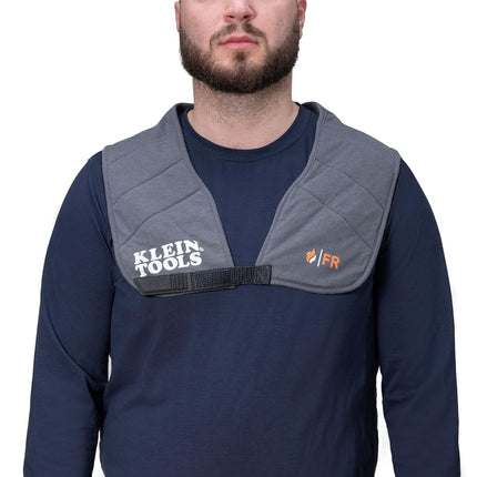 Klein Tools FRCLVST2 Flame Resistant Cooling Vest, 90 Minute Active Cooling When Wet, Cat 2 Arc Flash, Soft Fabric with Adjustable Fit