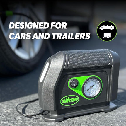 Slime 40050 Tire Inflator (12-V with Gauge and Light)