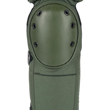 ALTA 52953.09 AltaCONTOUR Extended Knee and Shin Protector, Olive Green Cordura Nylon Fabric, AltaLOK Fastening, Flexible Cap, Long, Olive Green