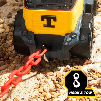 Basic Fun Tonka Next Gen Mighty Dump Truck – Heavy-Duty Steel Construction Vehicle with Working Dump Bed, Mega Wheels & Tow Hooks – Tonka Tough for Outdoor Play