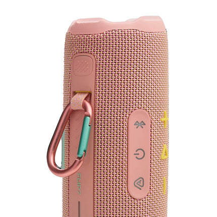 JBL Flip 7 - Portable Waterproof and Drop-Proof Speaker, Bold Pro Sound with AI Sound Boost, 16Hrs of Playtime, and PushLock System with Interchangeable Accessories (Pink)