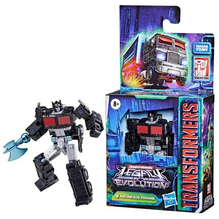 Transformers Toys Legacy Evolution Core Nemesis Prime Toy, 3.5 Inch, Action Figure for Boys and Girls Ages 8 and Up