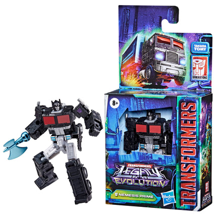 Transformers Toys Legacy Evolution Core Figura de acción de Nemesis Prime, de 8,9 cm, para niños y niñas a partir de 8 años