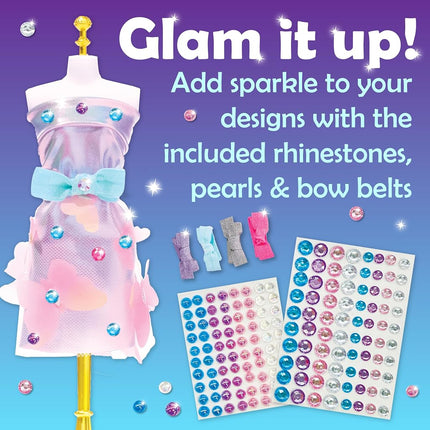 Creativity for Kids Designed by You Glam Studio: Girls' Fashion Designer Craft Kit, DIY Arts and Crafts for Kids, Birthday Gifts for Girls, Girl Toys (Ages 6+)
