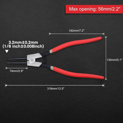 LEONTOOL 13-Inch Snap Ring Plier Heavy Duty External Straight Jaw
