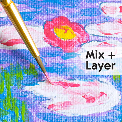 Faber-Castell Museum Series Paint by Numbers - Claude Monet Water Lilies - Number Painting for Kids and Adult Beginners