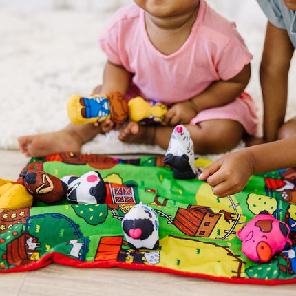 Melissa & Doug Take-Along Farm Play Mat Travel Toy for Babies 6 Months+